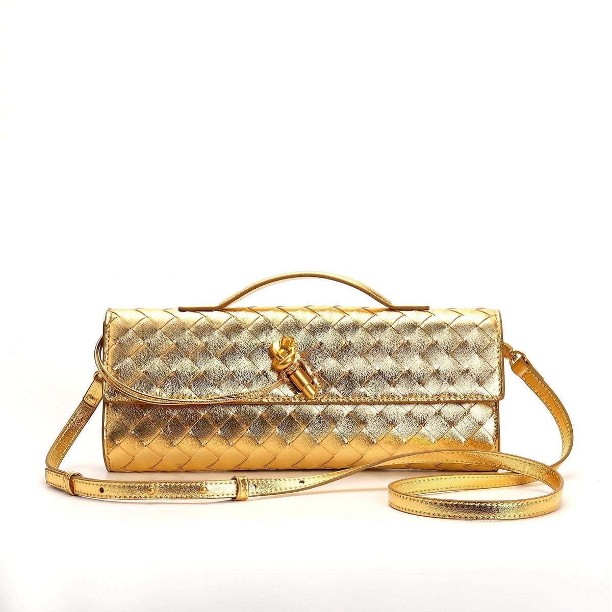 Women's Leather Backpack Braided Strap