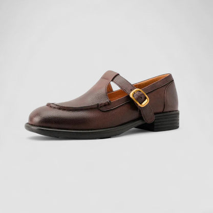 Women's Mary Jane Square-Toe Buckle Shoes