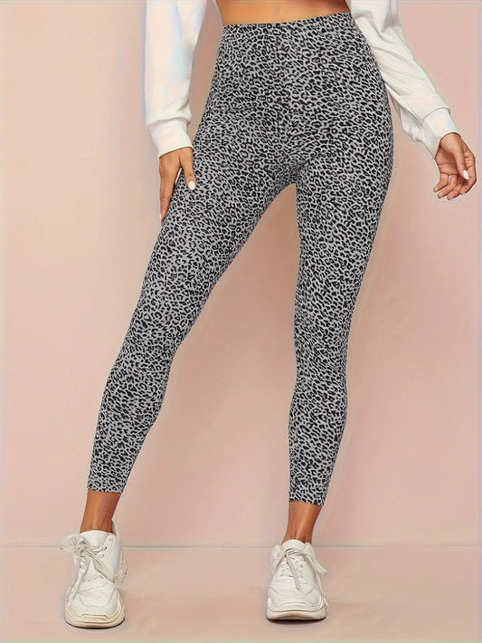 Women's High-Waist Leopard Leggings