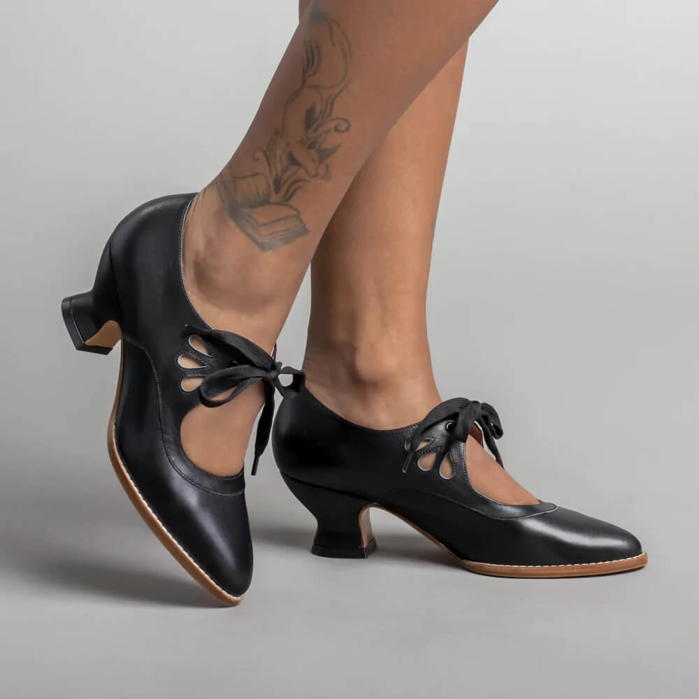 Women's Lace Up Cut Out Heels