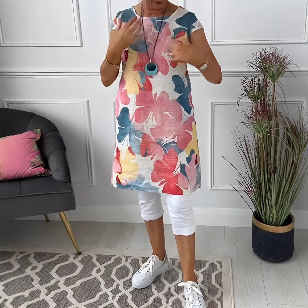 Women's Midi Printed Casual Dress