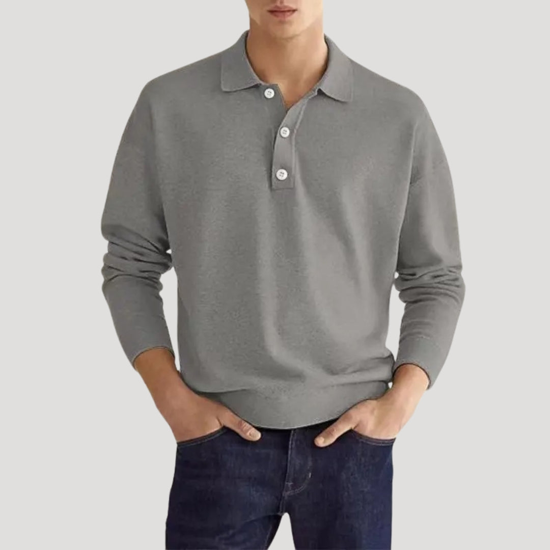 Arthur | Men Spring Polo Collar Pullover