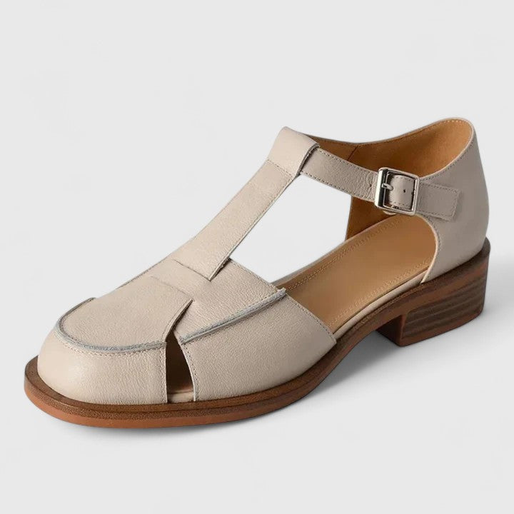 Women's Mary Jane Closed Toe Sandals Low Heel