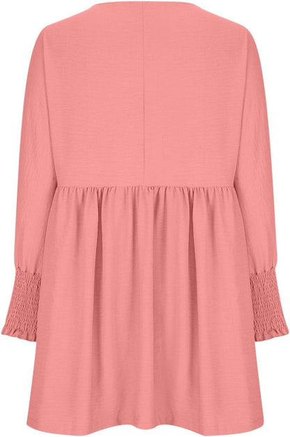 Women's High Waist Flowy Dress