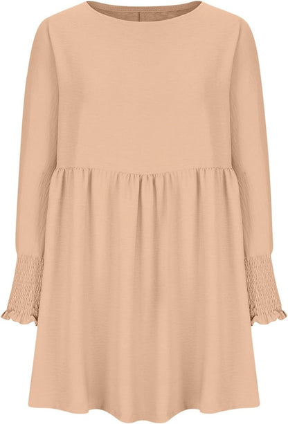 Women's High Waist Flowy Dress
