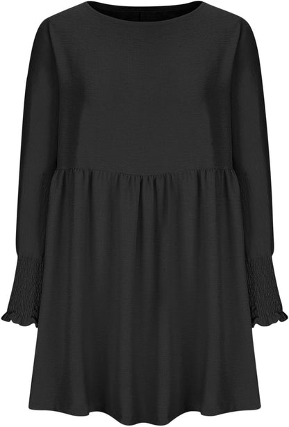 Women's High Waist Flowy Dress