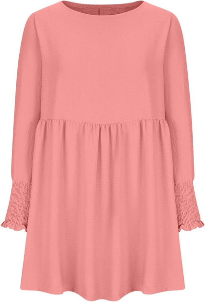 Women's High Waist Flowy Dress