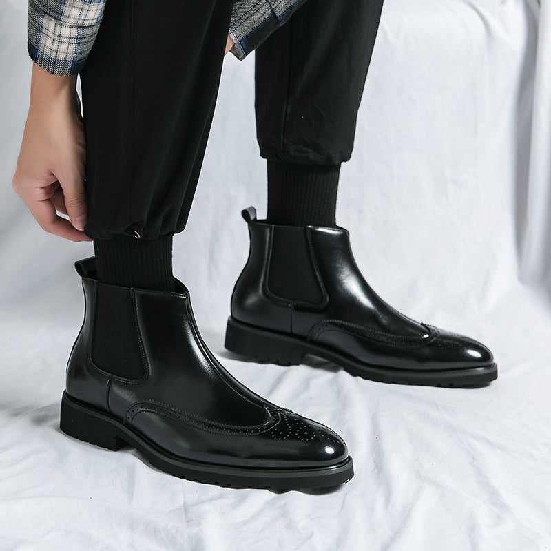 Chasis Genuine Leather Boots