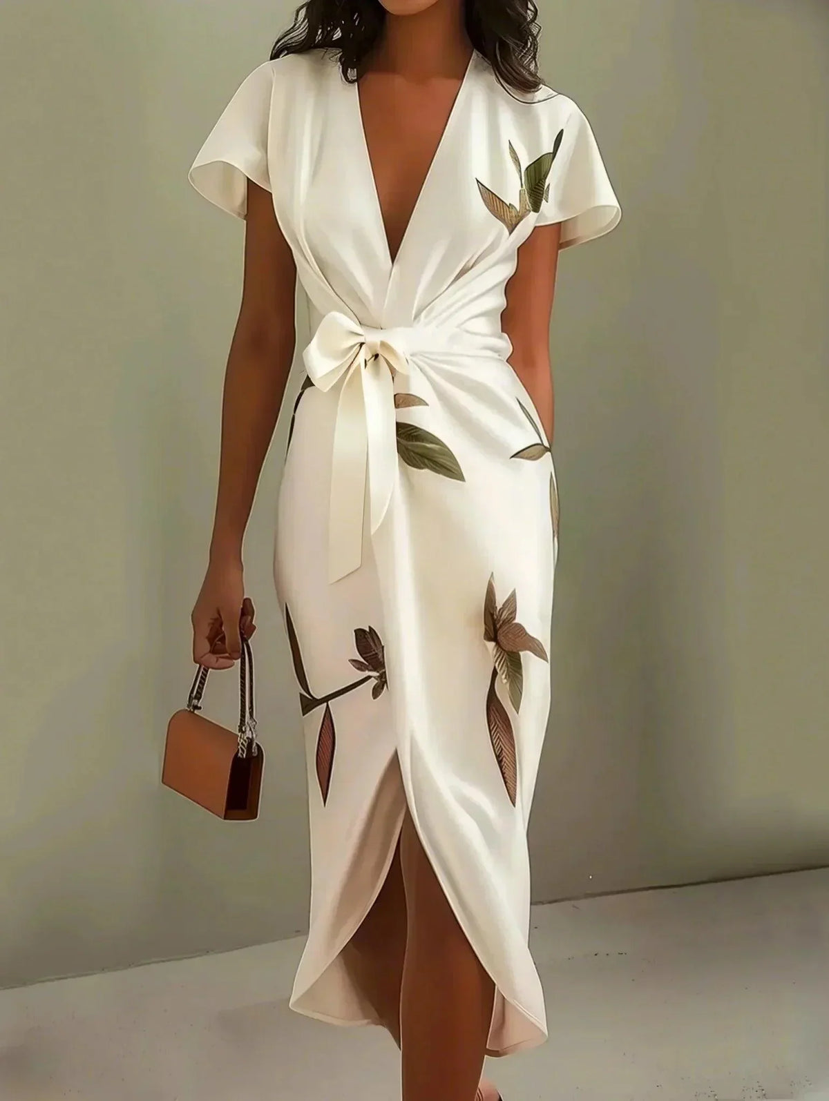 Women's Wrap Dress Adjustable Waist