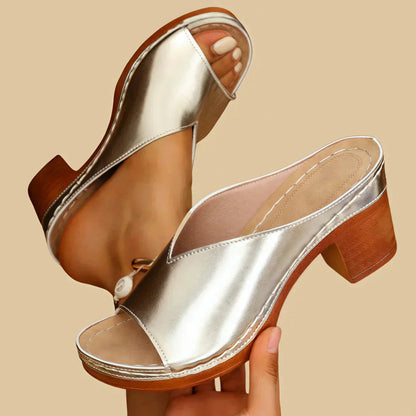 Women's Slip-On Open-Toe Sandals
