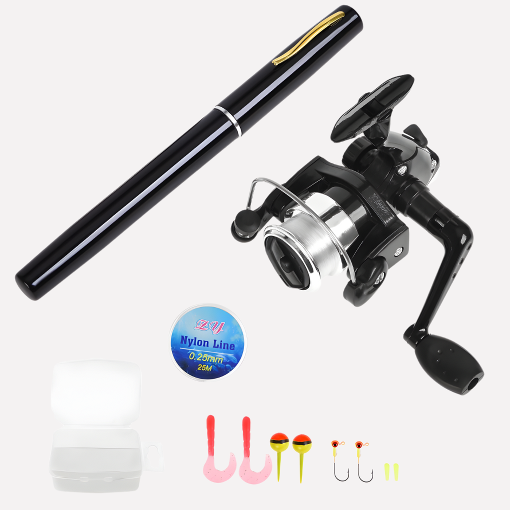 Portable Telescopic Fishing Rod Reel Set Compact