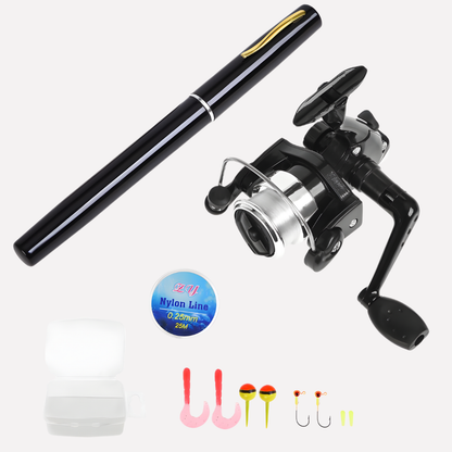 Portable Telescopic Fishing Rod Reel Set Compact