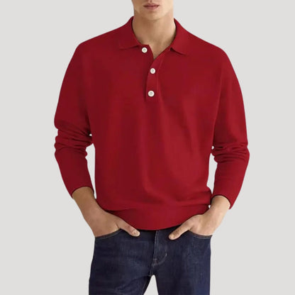 Arthur | Men Spring Polo Collar Pullover