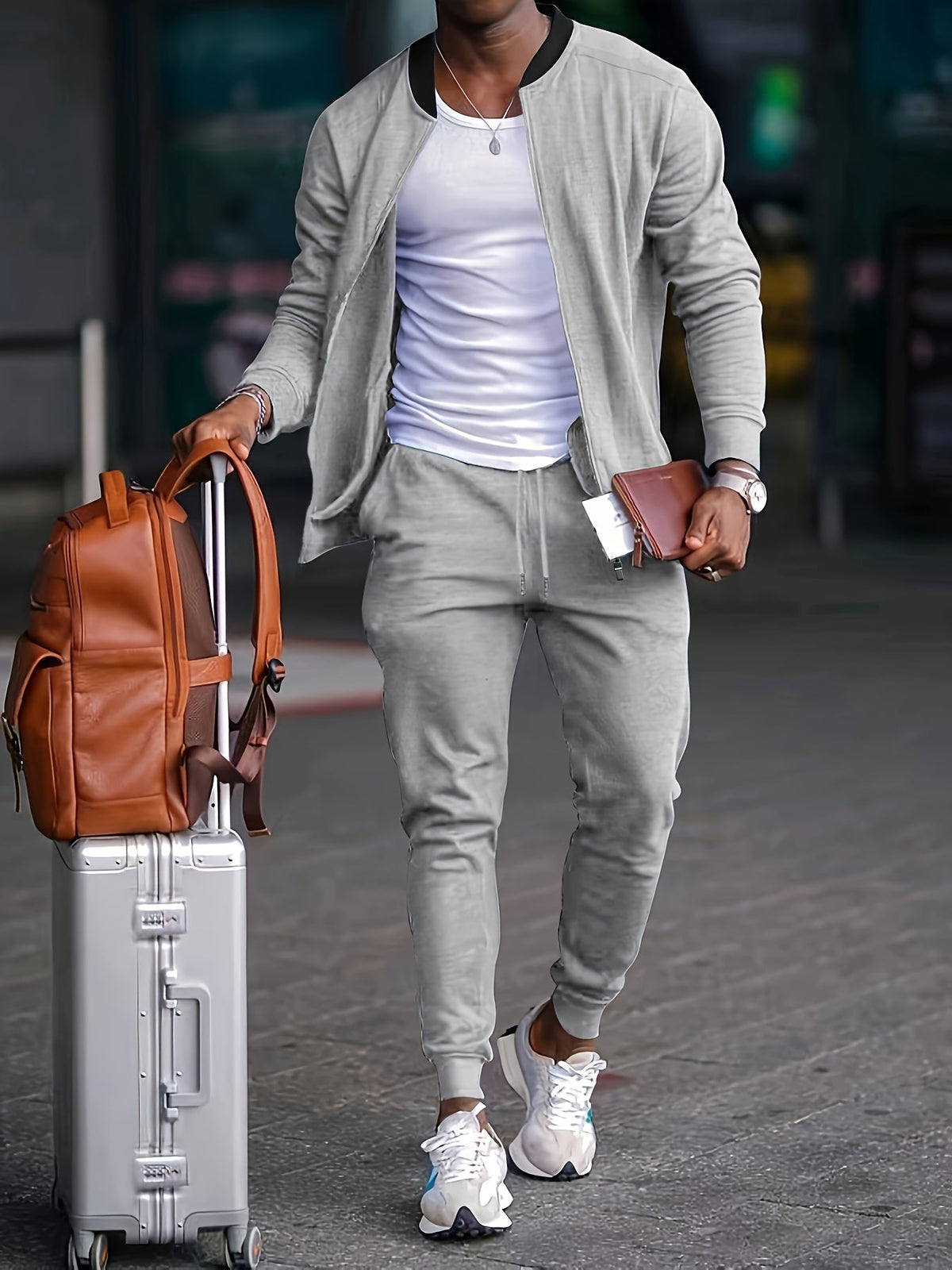 Benjamin | Herren Freizeit-Jogger-Trainingsanzug-Set