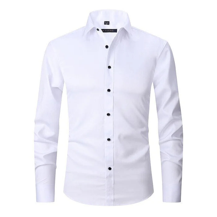 Men's Long Sleeve Dress Shirt Button-Up