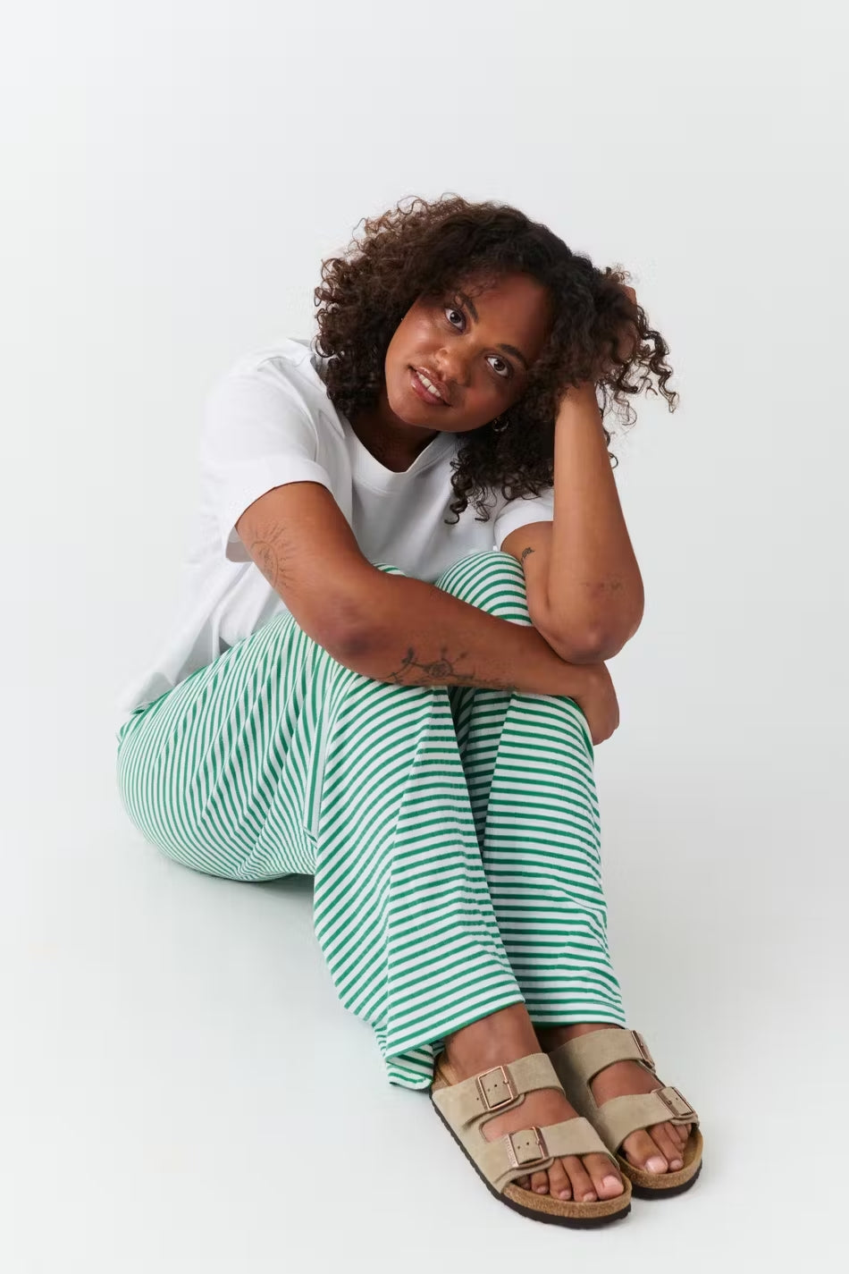 Claire | Women’s Spring Striped Flare Pants