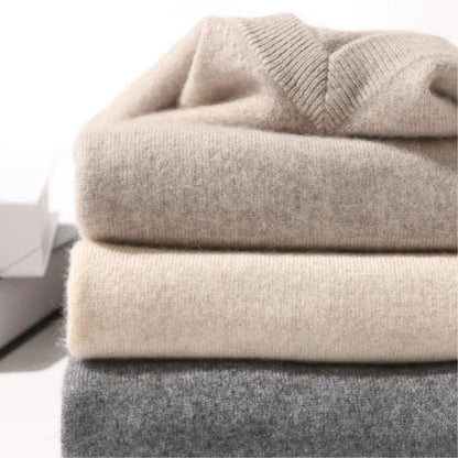 Olympia Merino V-Neck Sweater - Benson & Clark