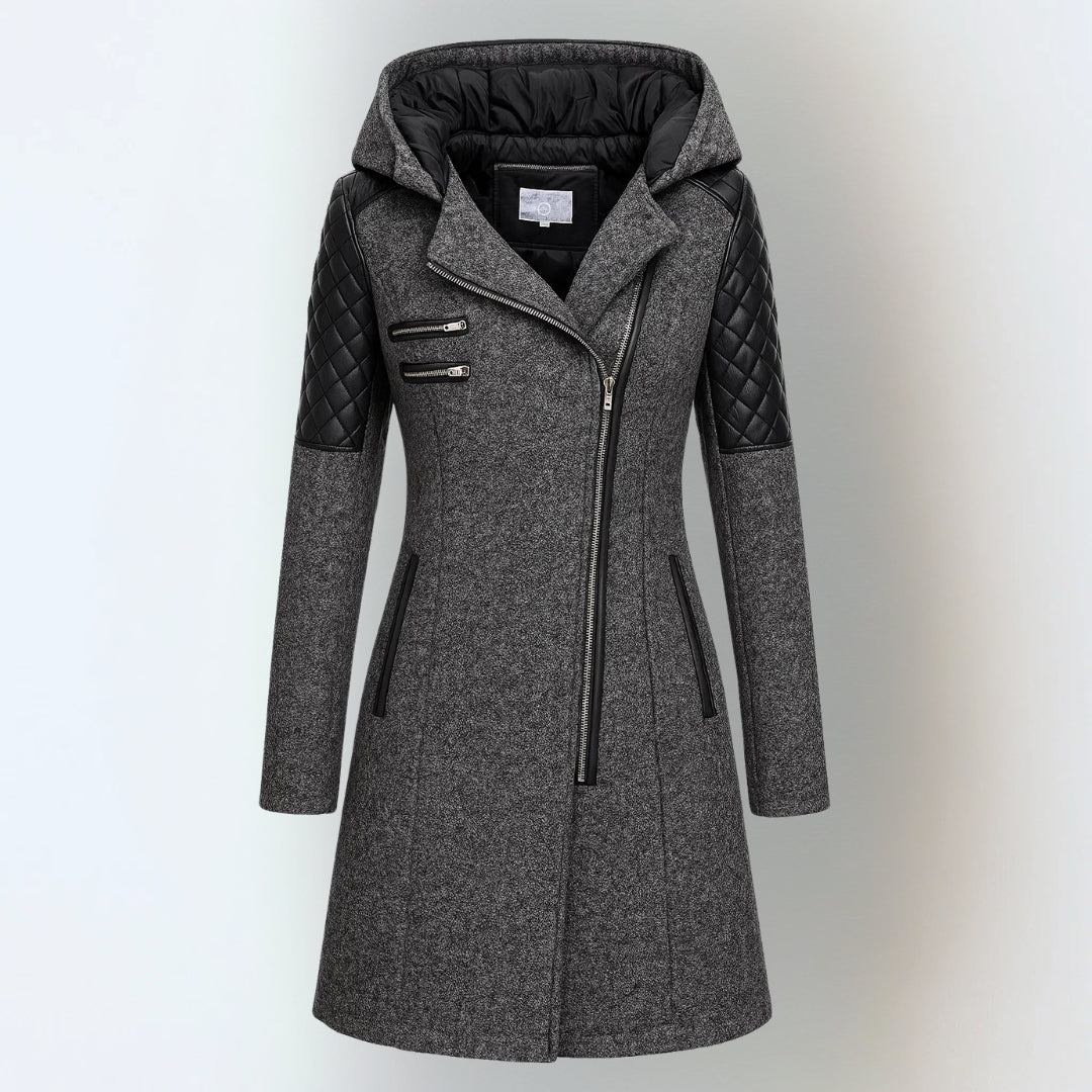 Women's Asymmetrical Hooded Coat