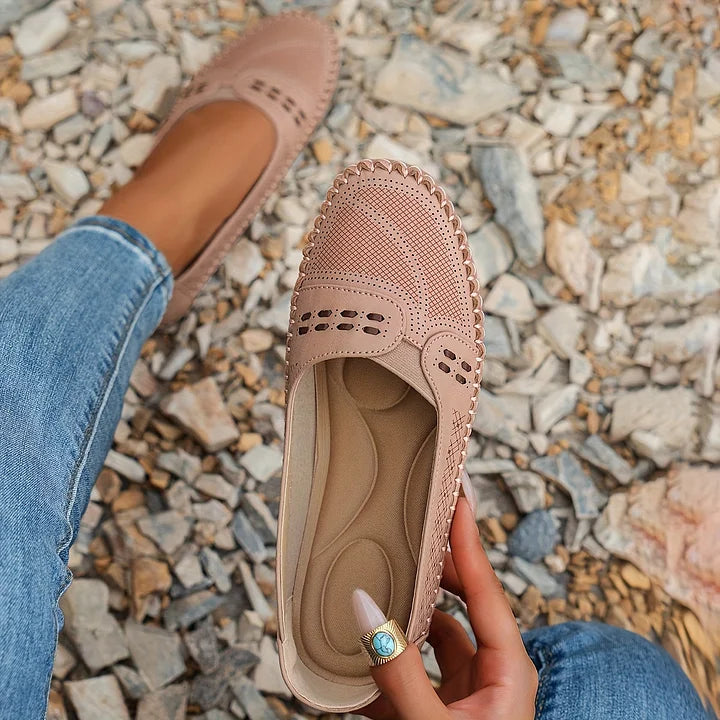 Women's Flat Loafers Slip-On Rounded Toe