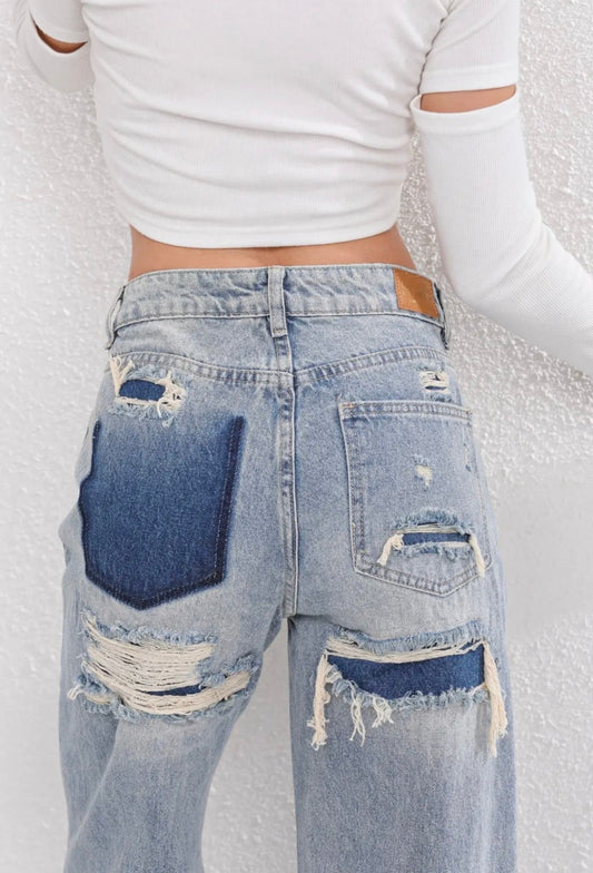 Women's Ripped Vintage Jeans