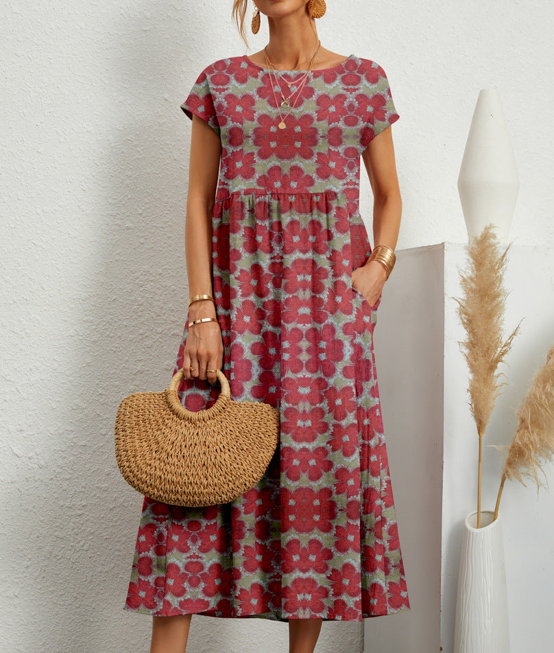 Women's Floral Dress Elegant Occasion Wear