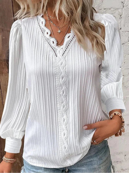 Women's Chiffon Lace Blouse
