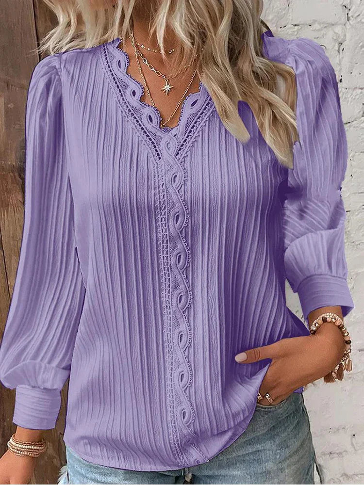 Women's Chiffon Lace Blouse