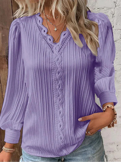 Women's Chiffon Lace Blouse