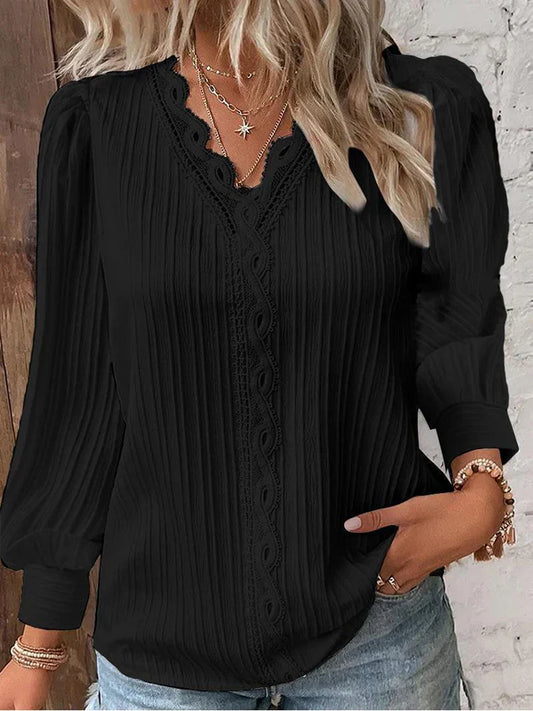 Women's Chiffon Lace Blouse