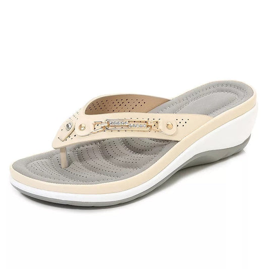 Women's Arch Support Leather Sandals