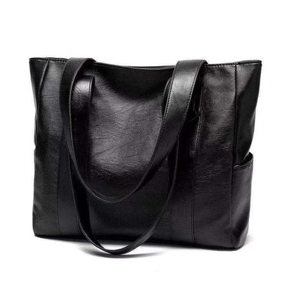 Vintage Leather Shoulder Handbag Classic Brown