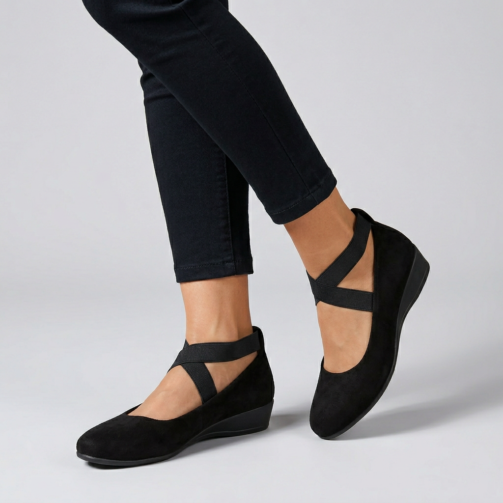 Women's Orthopedic Flats Cross-Strap Support