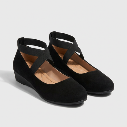 Women's Comfort Flats Cross-Strap Support
