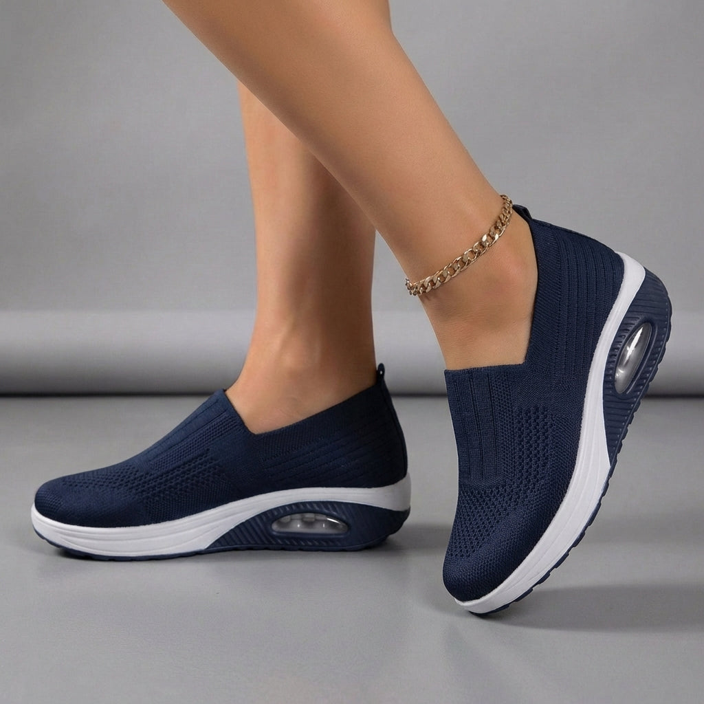 Ella Women's Comfort Slip-On Shoes Knit Mesh