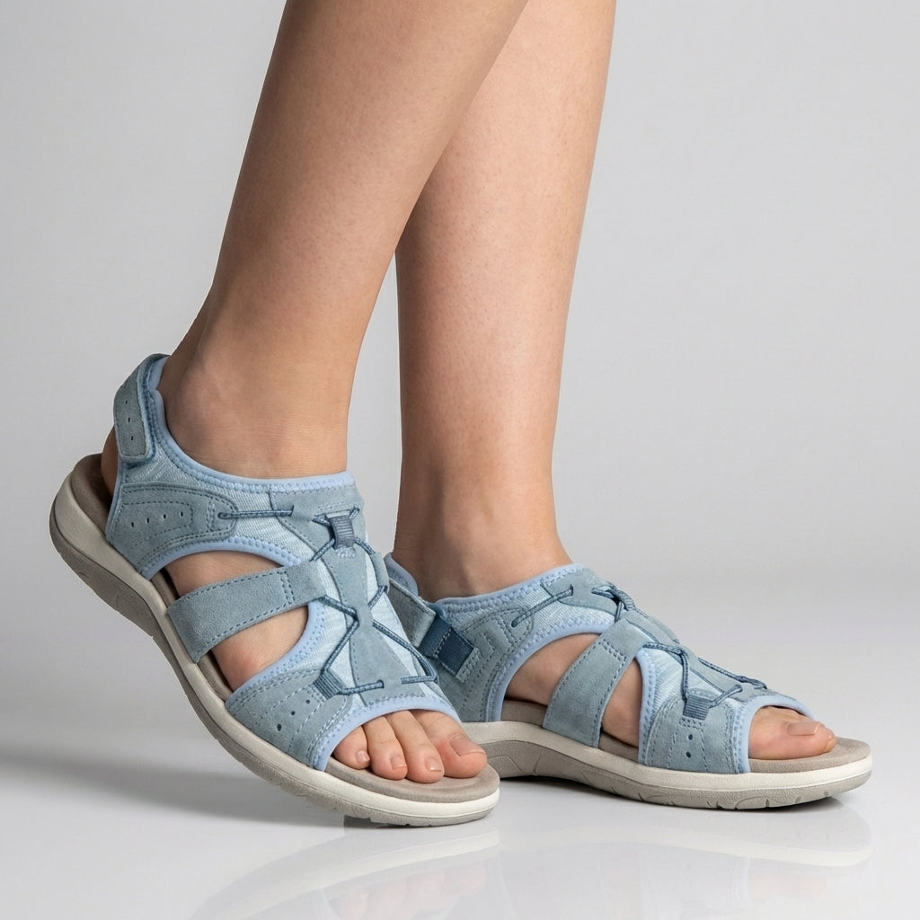 Comfort Sandals Adjustable Straps Cut-Out Design
