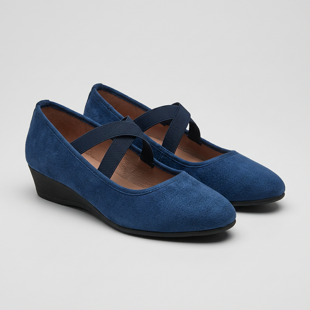 Women's Comfort Flats Cross-Strap Support