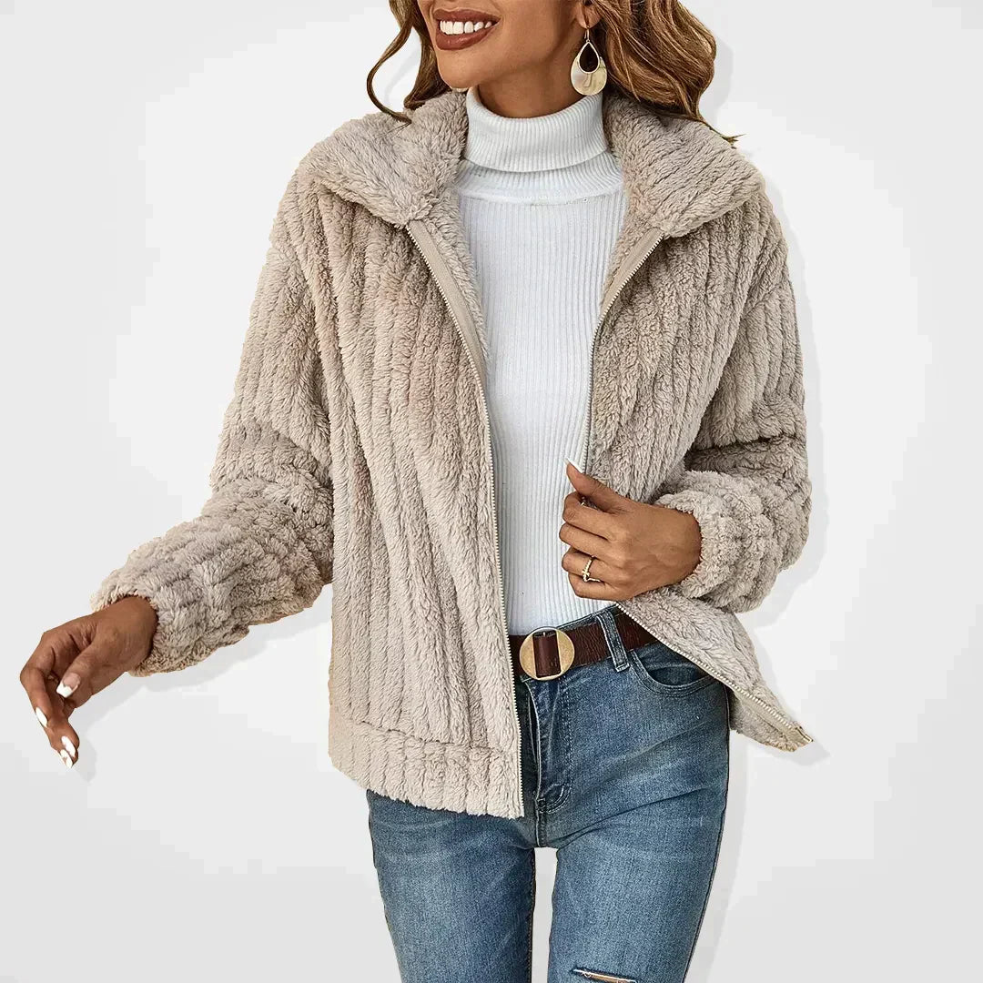 Women's Zip Front Collared Jacket