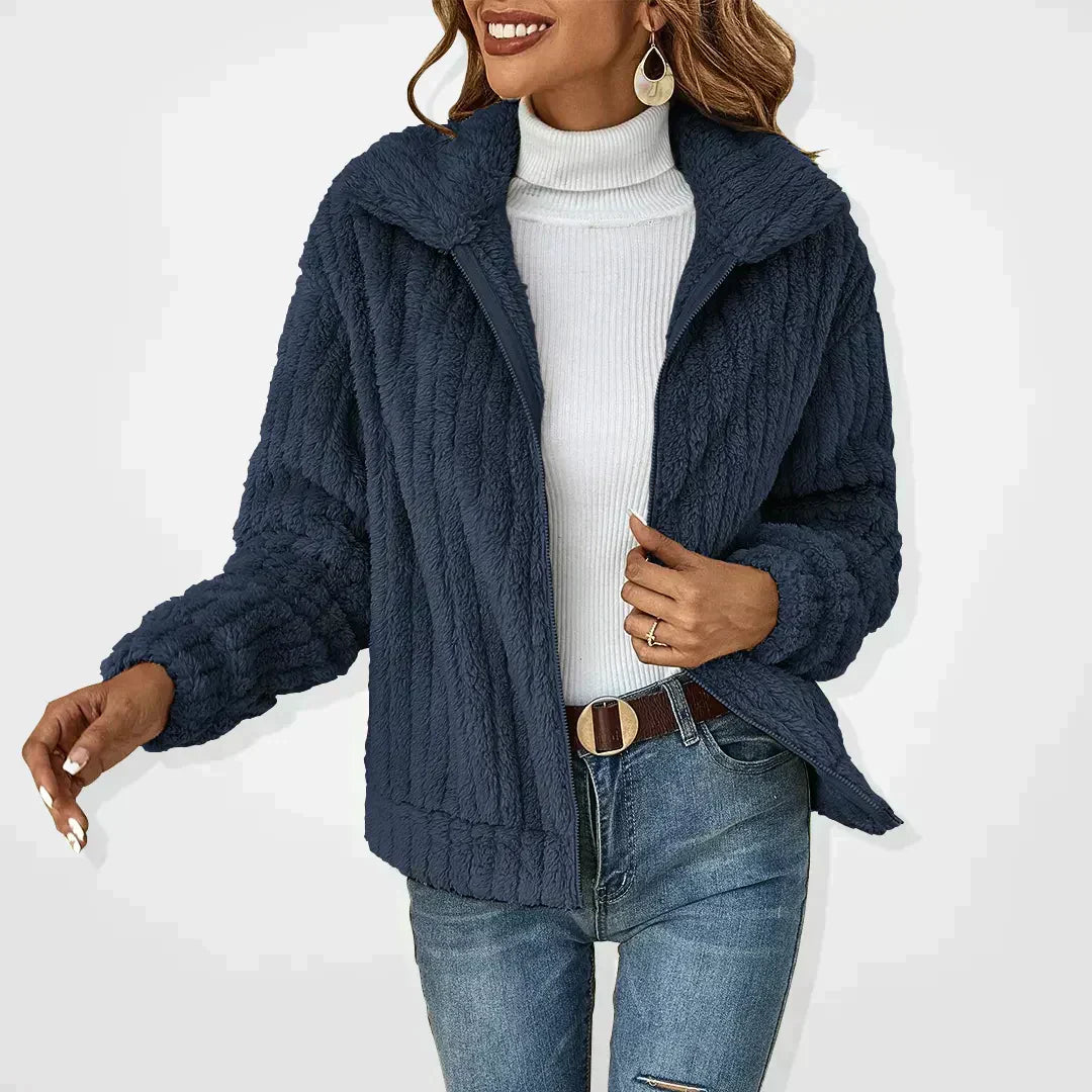 Women's Zip Front Collared Jacket