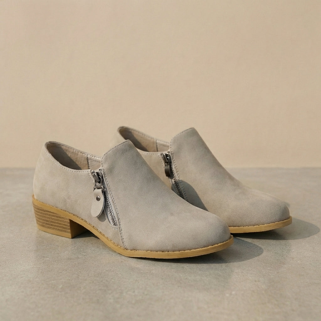 Women's Ankle Boots Comfort Low Heel Almond Toe