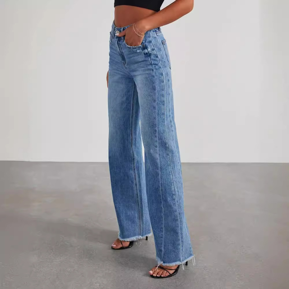Riley | Women’s Casual Wide-Leg High-Waisted Jeans