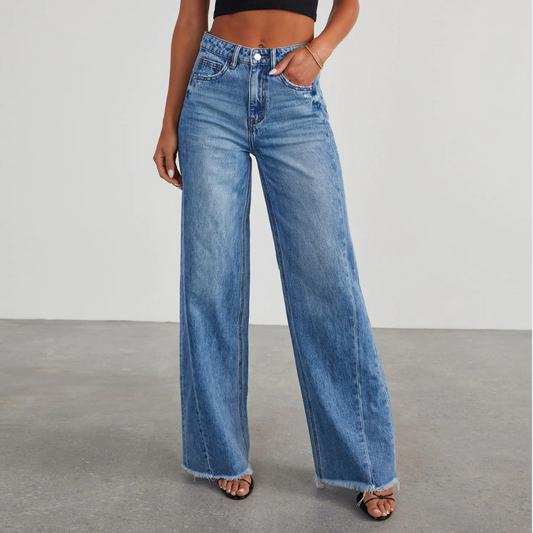 Riley | Women’s Casual Wide-Leg High-Waisted Jeans