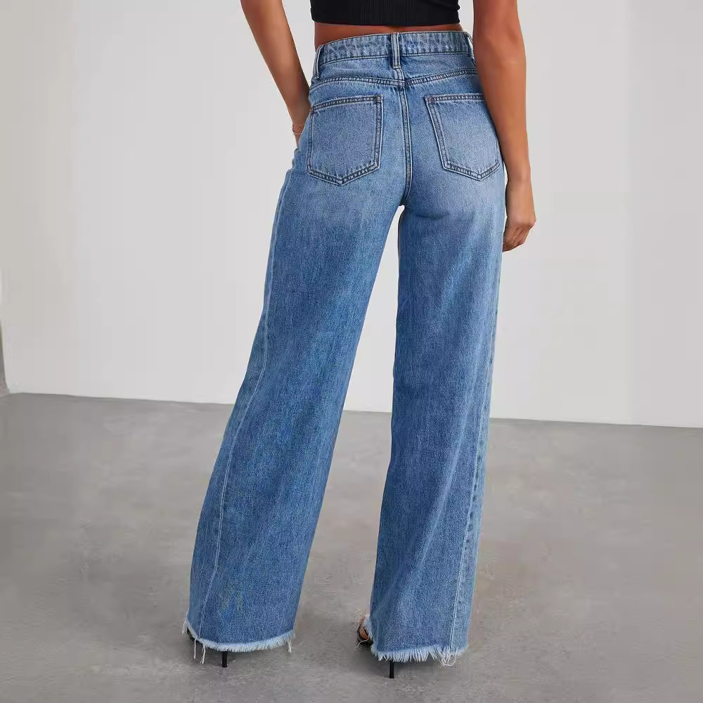 Riley | Women’s Casual Wide-Leg High-Waisted Jeans