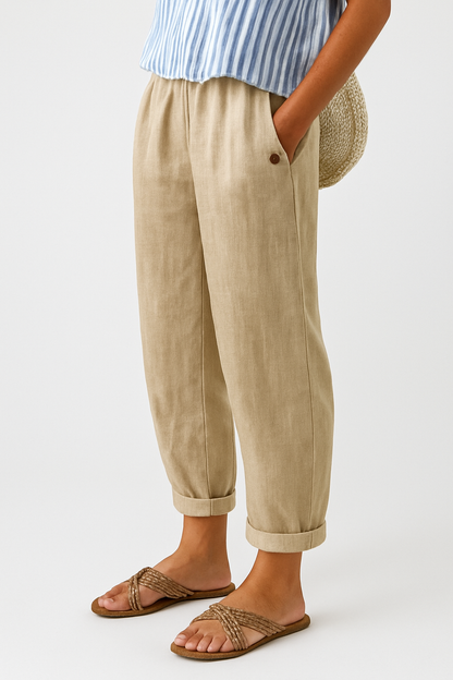 Taylor | Women Relaxed Pocket Cuffed Casual Pants