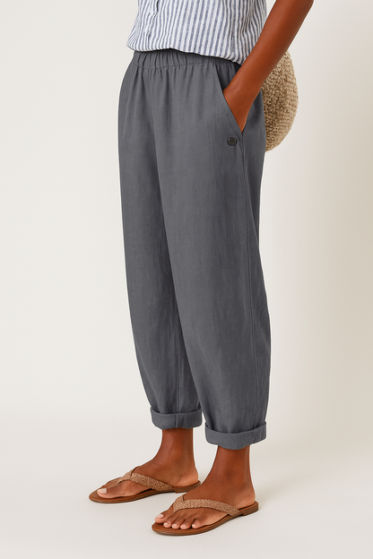 Taylor | Women Relaxed Pocket Cuffed Casual Pants