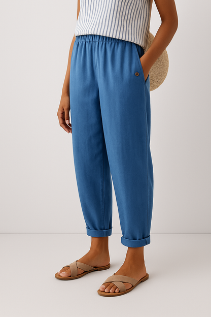 Taylor | Women Relaxed Pocket Cuffed Casual Pants