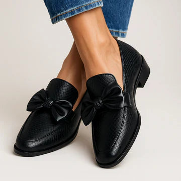 Bow Detail Classic Comfort Loafers