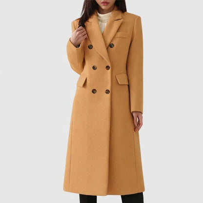 Women's Double-Breasted Tailored Coat