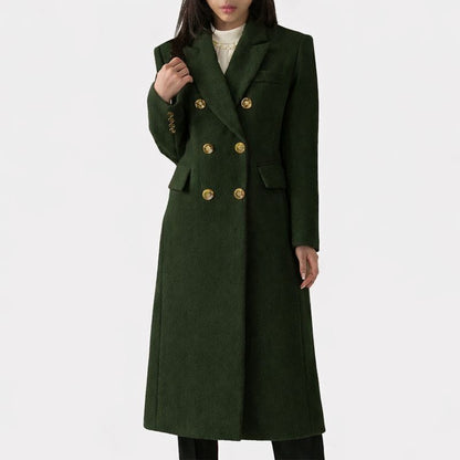 Women's Double-Breasted Tailored Coat