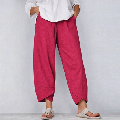 Olivia | Women’s Wide Leg Casual Cropped Pants