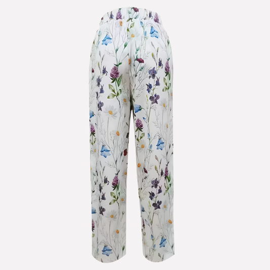 Women's Straight Leg Pants Floral Print